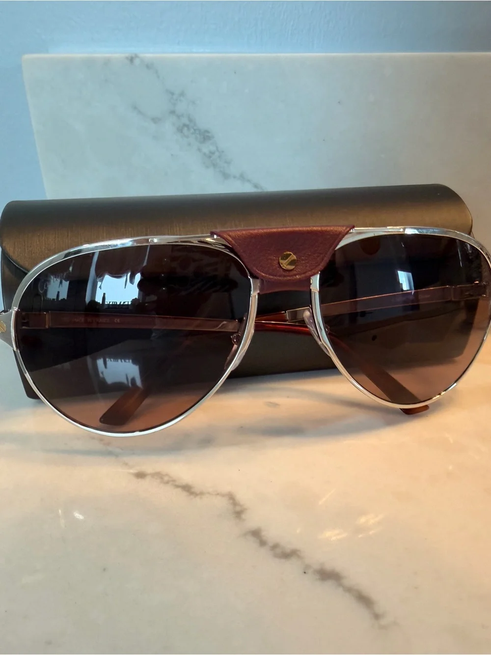Cartier w/COA. CT0034S- 007 sunglasses
